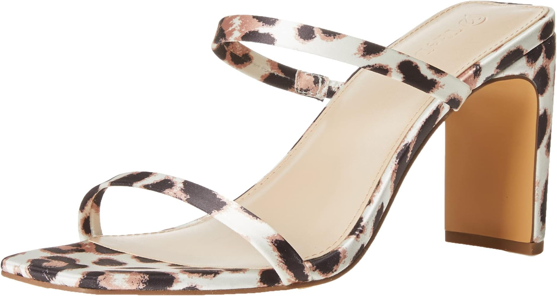 The Drop Women's Avery Square Toe Two Strap High Heeled Sandal | Amazon (US)