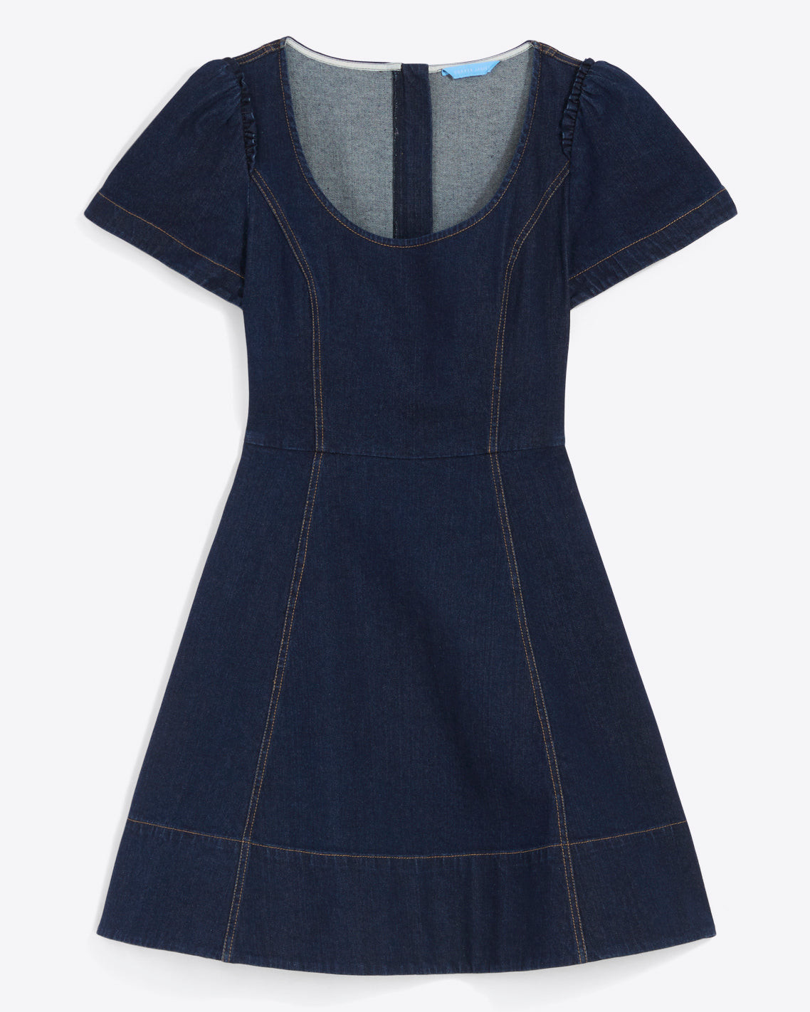 Faith Love Circle Mini Dress in Dark Wash | Draper James (US)