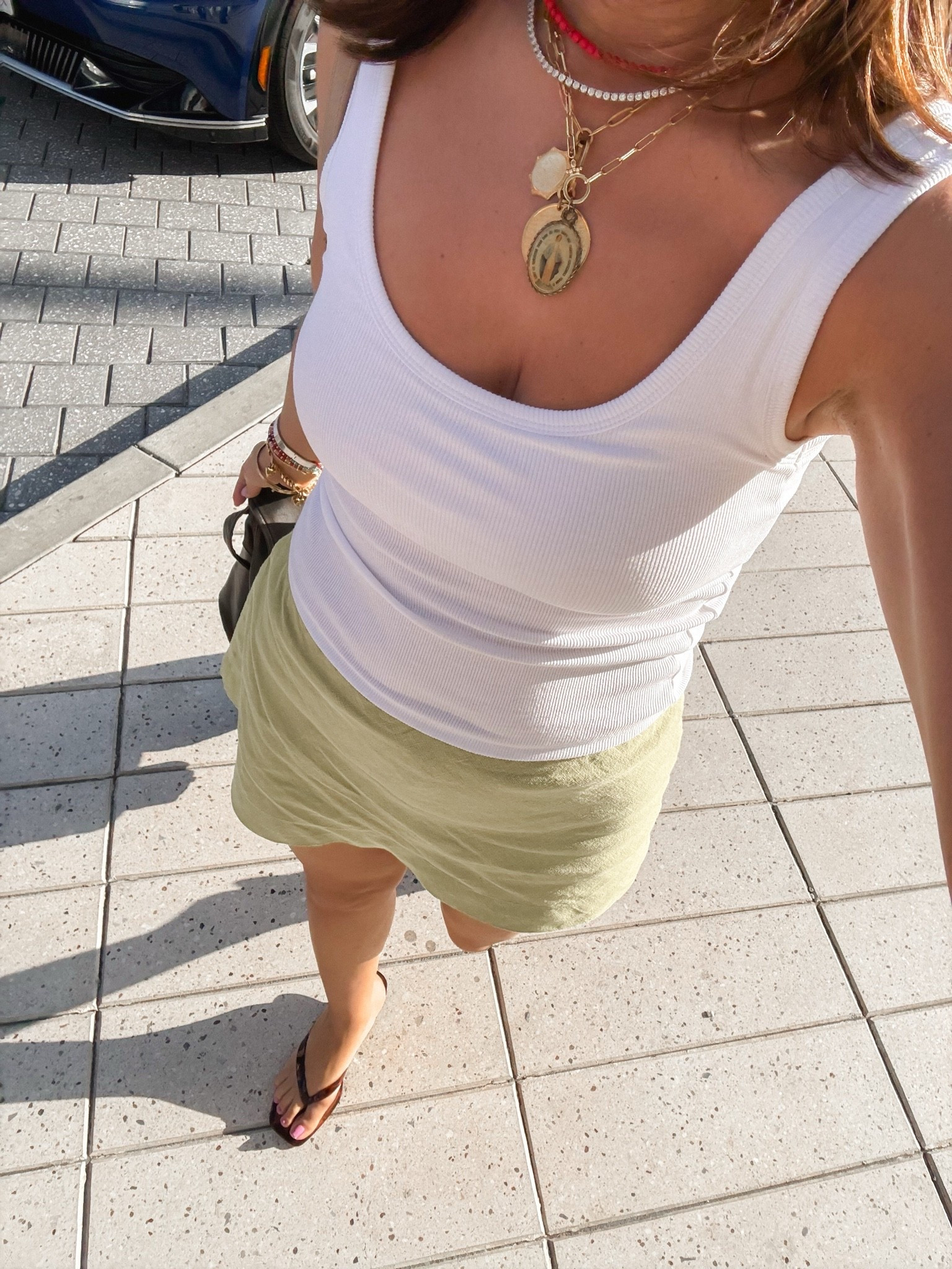 So easy but so feminine 

Tank is braless and my current obsession, I could wear these daily! Runs tts 

Skort runs tts 

Sandals run tts

Necklace charm is a vintage find but chain is Gorjana

#LTKootd #LTKdayinmylife #LTKxAbercrombie