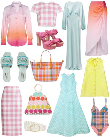 Loving these colorful spring outfits and fashion finds, including spring dresses, wedding guest outfits, matching sets, and statement bags. 

#LTKstyletip #LTKitbag #LTKSeasonal