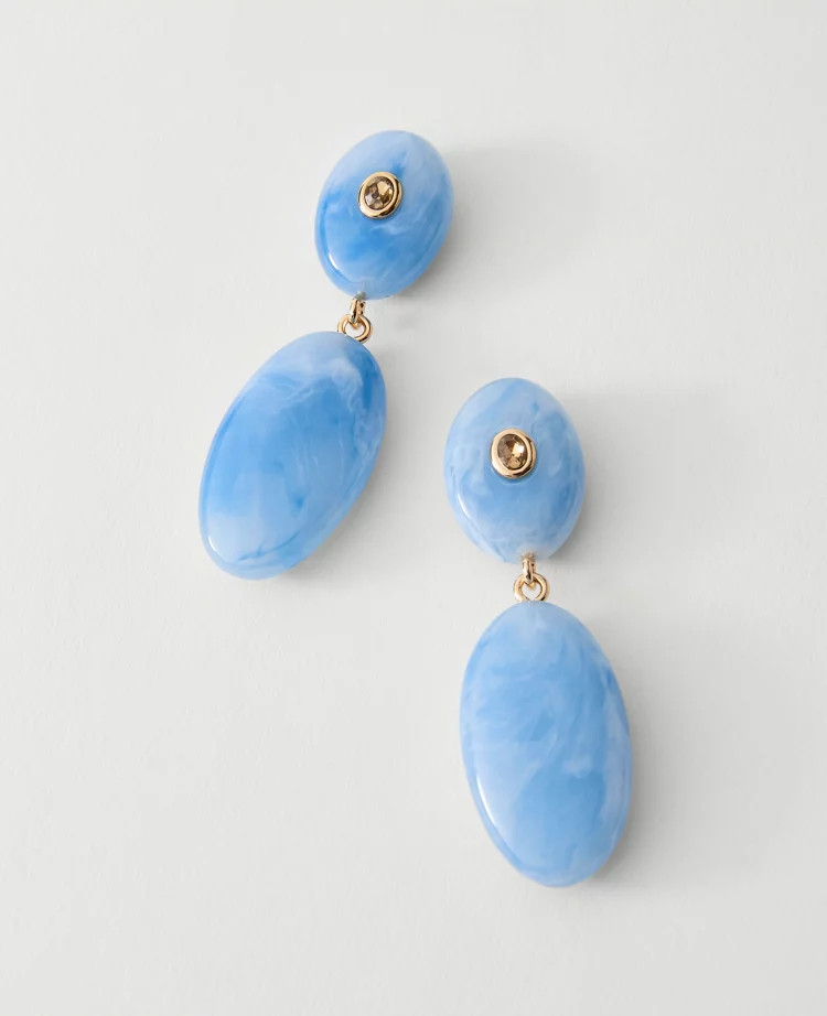 Double Stone Drop Earrings | Ann Taylor