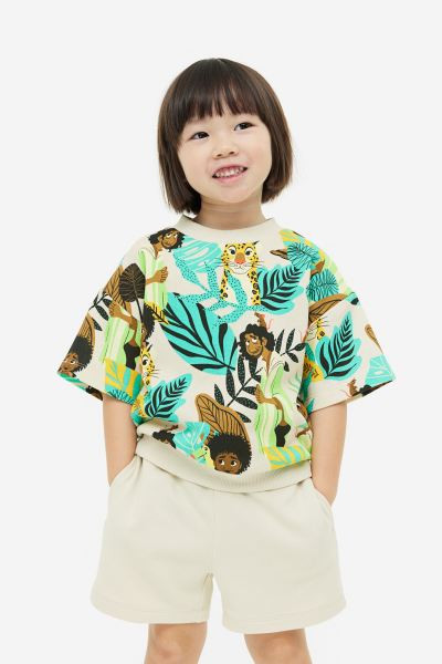 2-piece Printed Sweatshirt Set | H&M (US + CA)