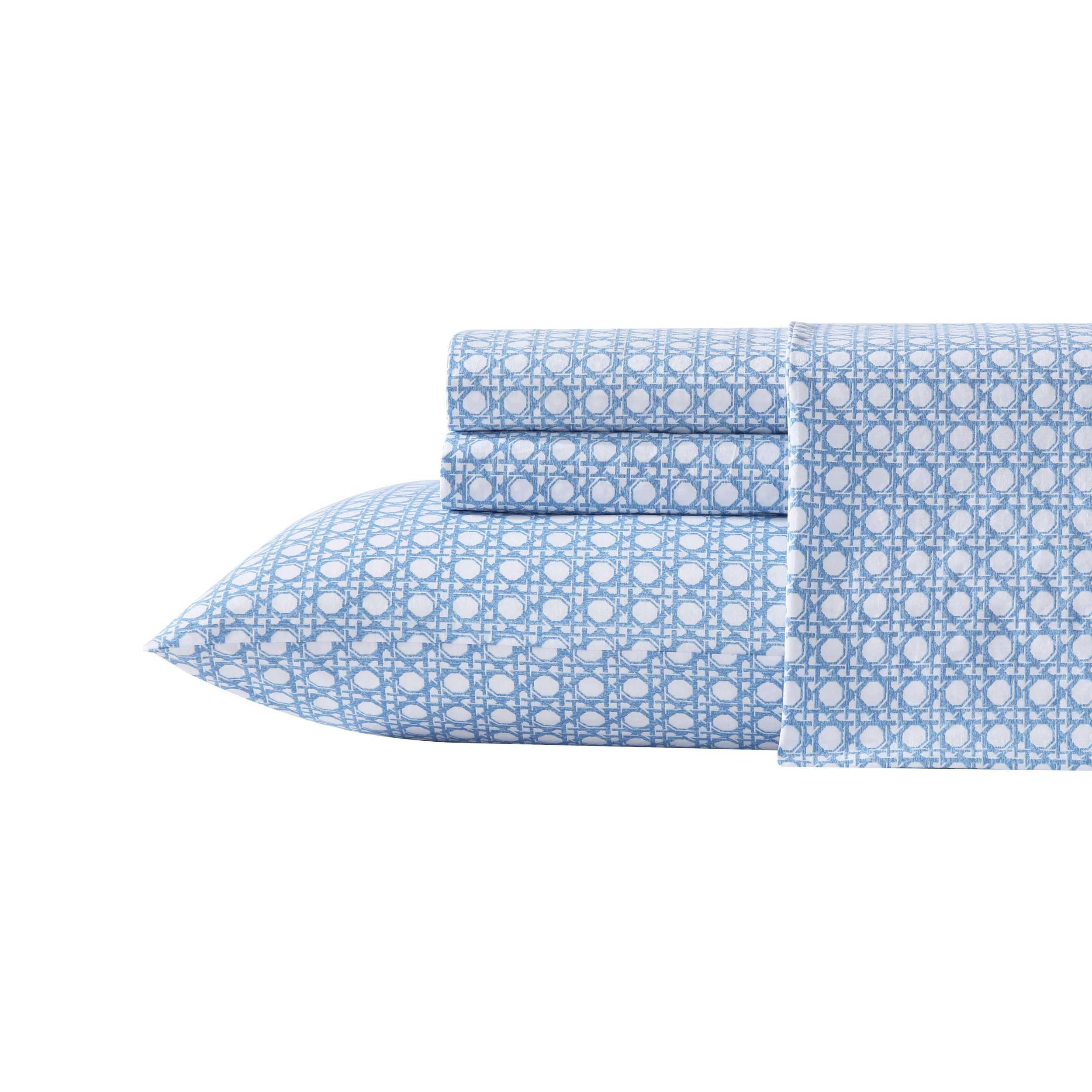 Tommy Bahama - King Bed Sheets, Crisp & Cool Cotton Percale Bedding with Matching Pillowcases, Li... | Amazon (US)