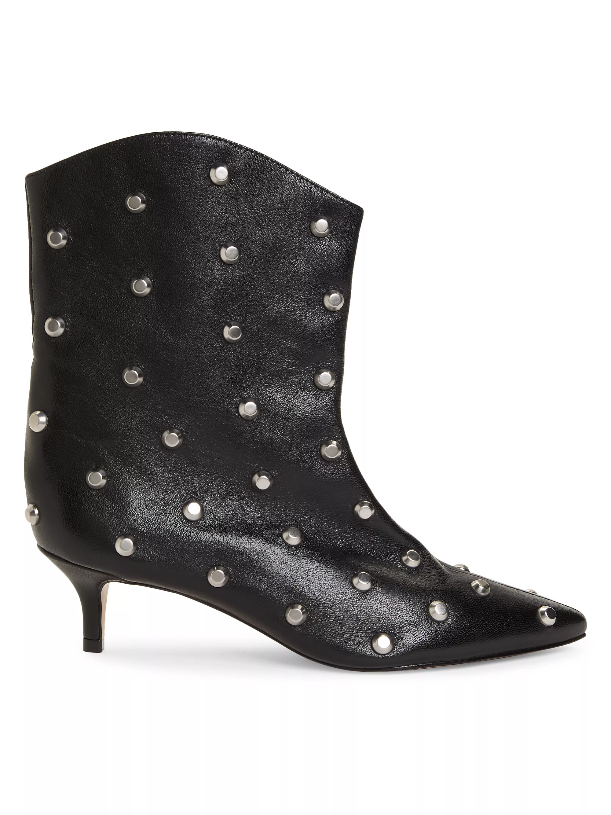 Maryann Leather Studded Booties | Saks Fifth Avenue