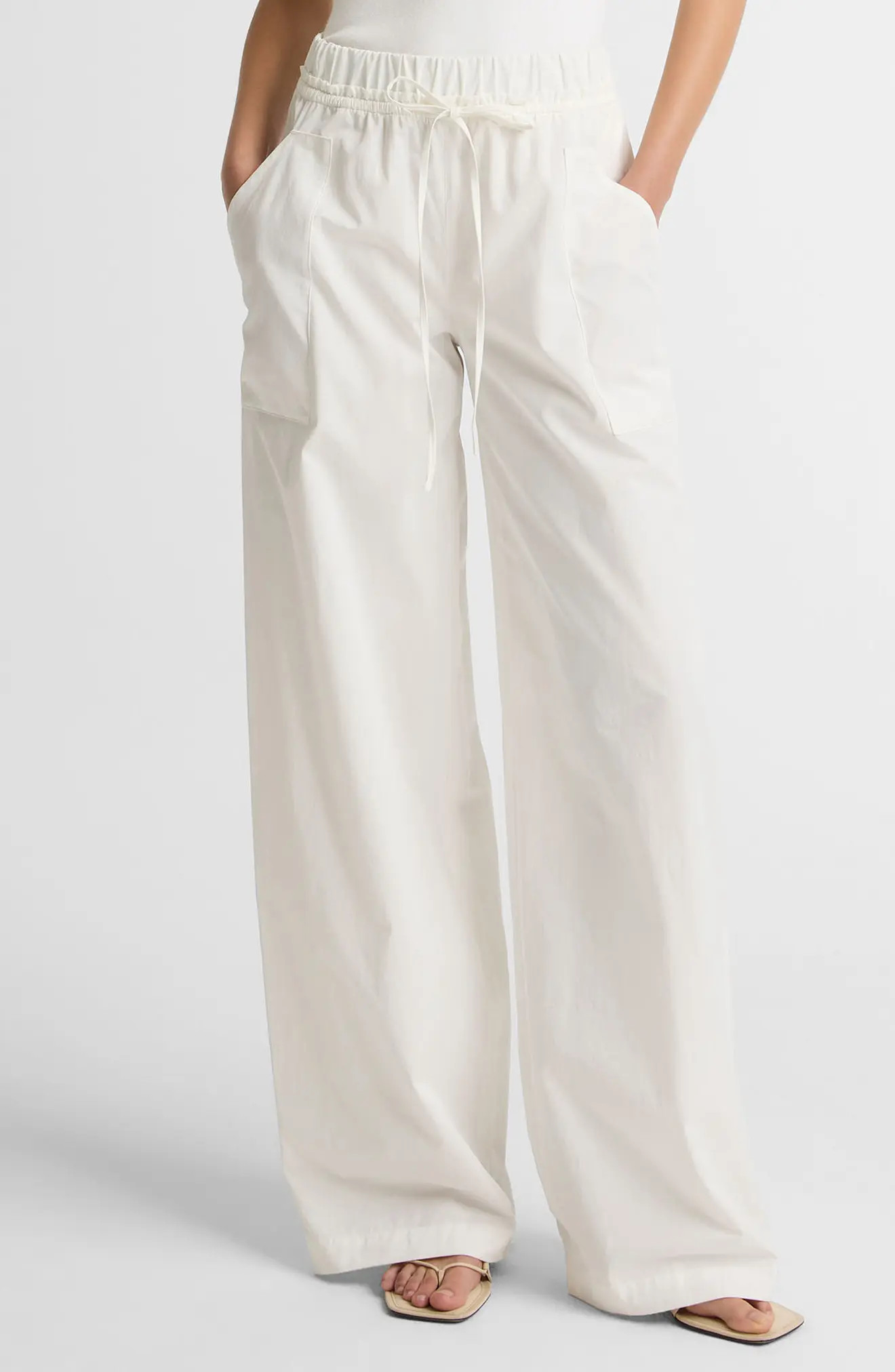 Vince Cotton Drawstring Pants (Women) | Nordstrom | Nordstrom
