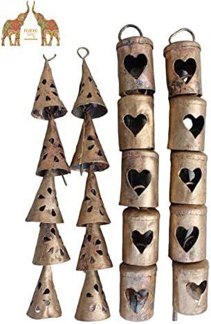 Mango Gifts Rustic Metal Vintage Bells Tin Cow Bells for Crafts Wind Chimes 2.5" H (Set of 20 Pieces | Amazon (US)
