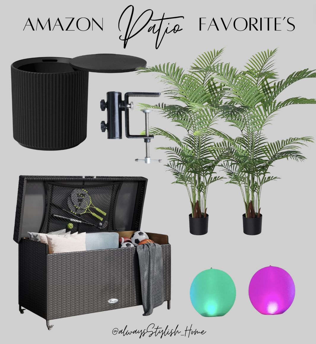 Patio favorites and best sellers! outdoor finds, backyard living, fluted cooler table, large deck... | Amazon (US)