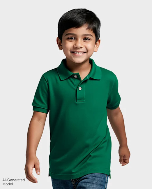 Kids Uniform Soft Pique Polo - green | The Children's Place