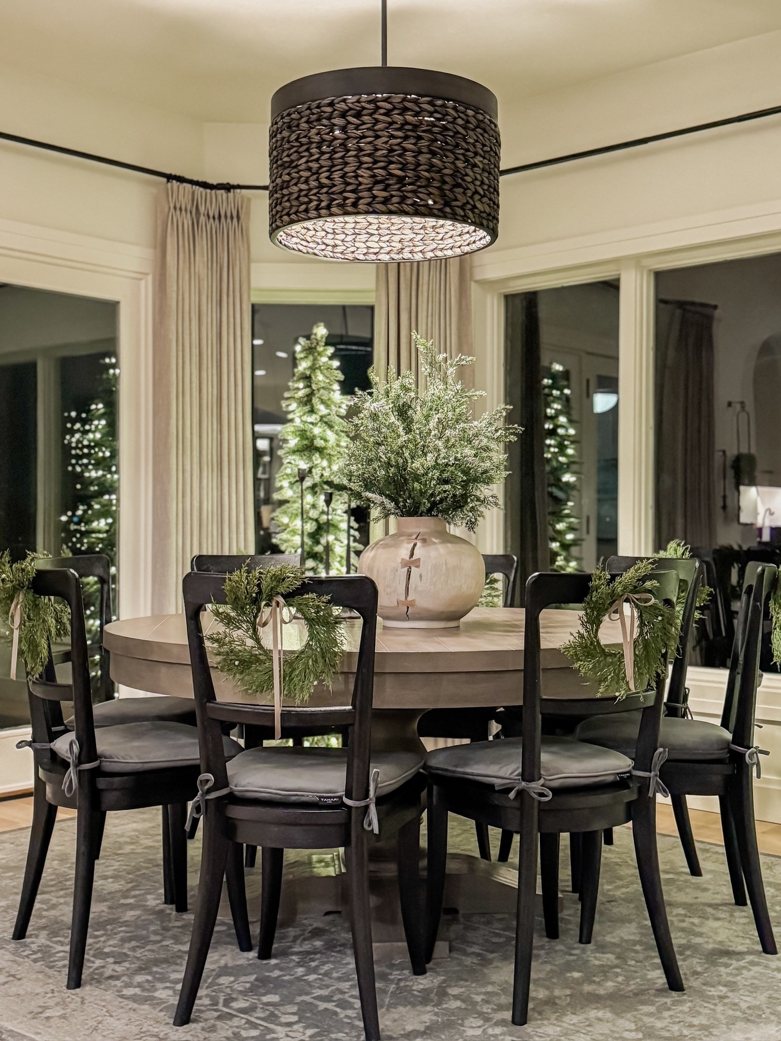 Setting the table with a little sparkle, a little greenery, and a whole lot of holiday magic ✨🌿 Gather, sip, stay awhile. 

#holidaydecor #homedecor #holidaytablescapes

#LTKHoliday #LTKHome #LTKSeasonal