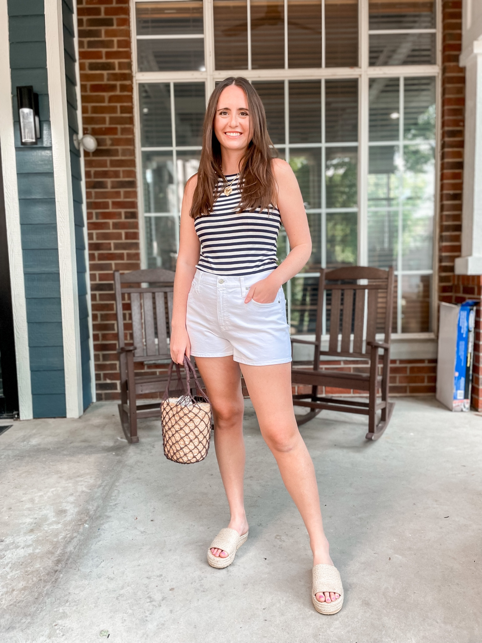 I have found *the* best white shorts for summer, and they are under $100! Coming from someone who absolutely hates wearing shorts, I can promise you that these ones are truly phenomenal. I’m sharing all about them today on The Bekah Boutique! 

White shorts, denim short, white denim shorts, summer shorts, summer outfit, grand millennial, Coastal grandmother, classic, preppy, feminine, white shorts outfit, under $100, j. Crew, tank top, striped tank top, woven straw bag, brinker & Eliza, the best is yet to come, heart necklace, espadrille sandals 

#LTKunder100 #LTKFind