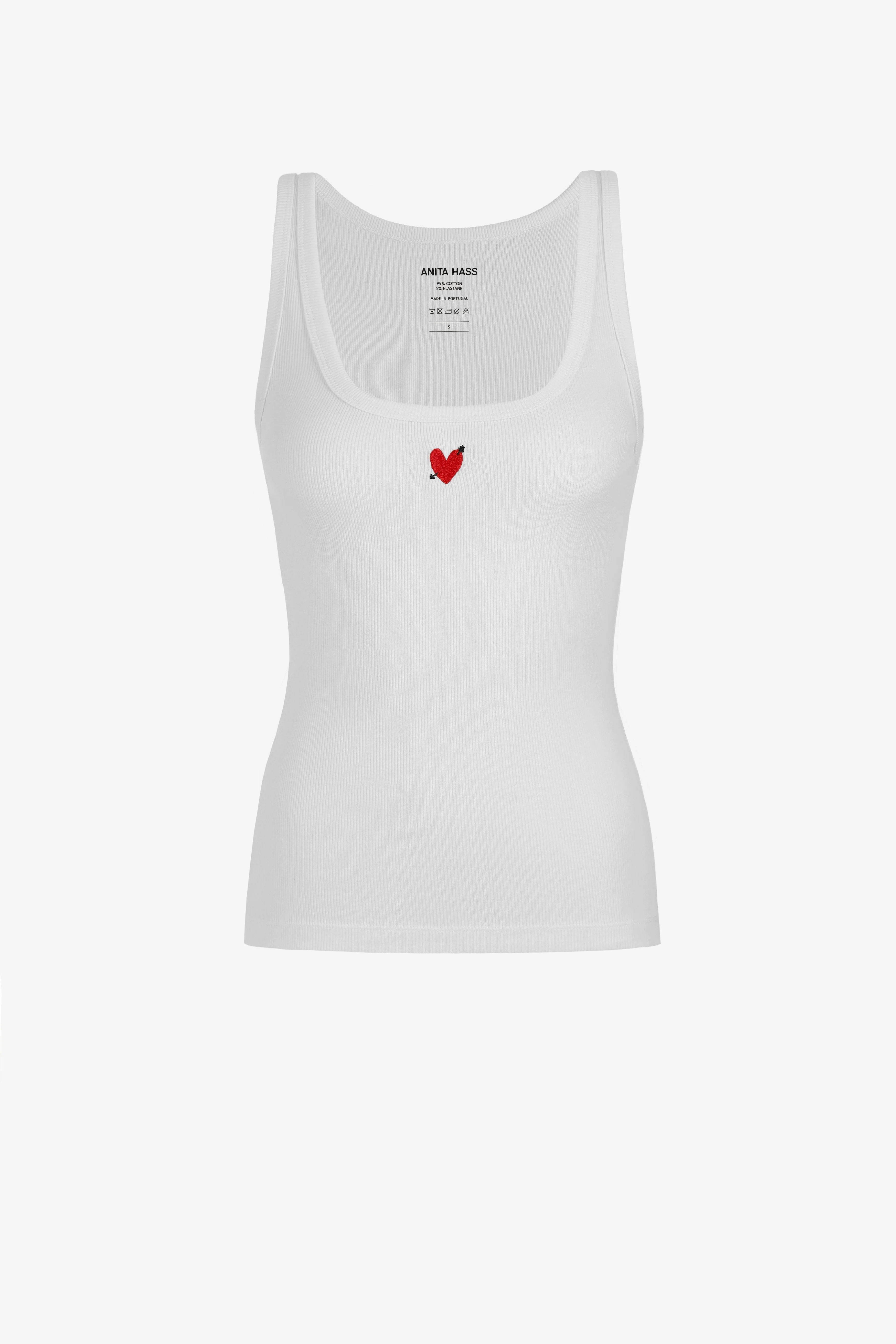 Tank Top 'Heart' in Weiß | ANITA HASS