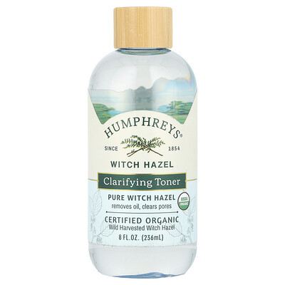 Humphreys, Witch Hazel, Clarifying Toner, 8 fl oz (236 ml) | iHerb