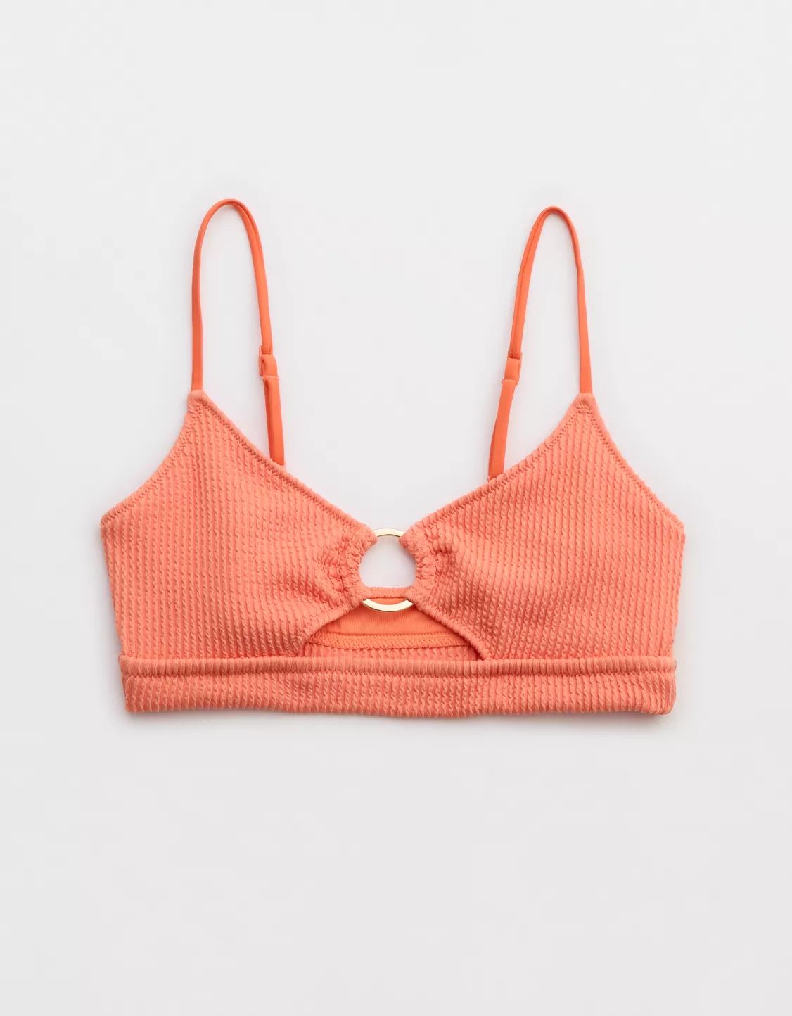 Aerie Crinkle Scoop Cutout Bikini Top | Aerie