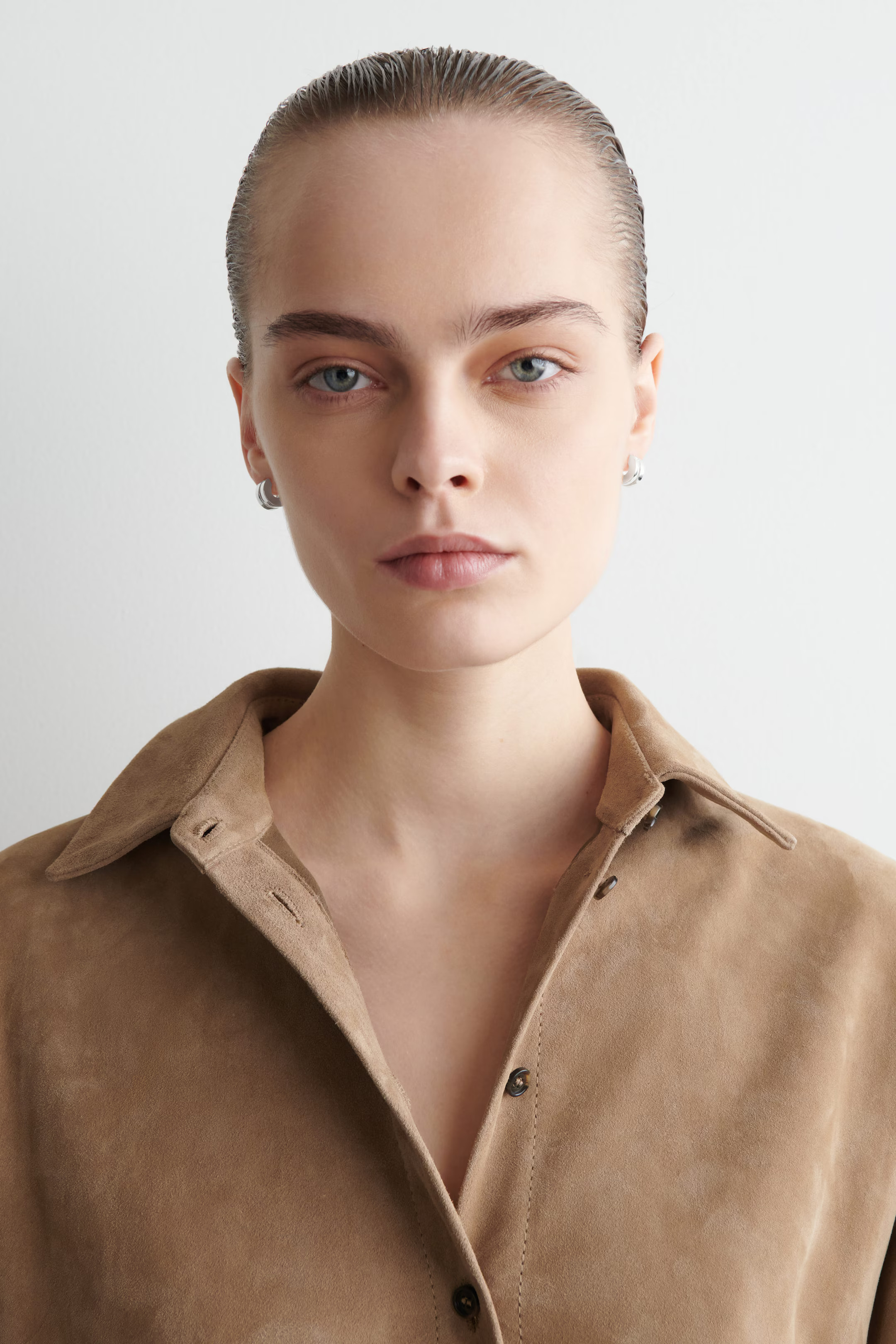 STACKED MINI HOOP EARRINGS - SILVER | COS UK