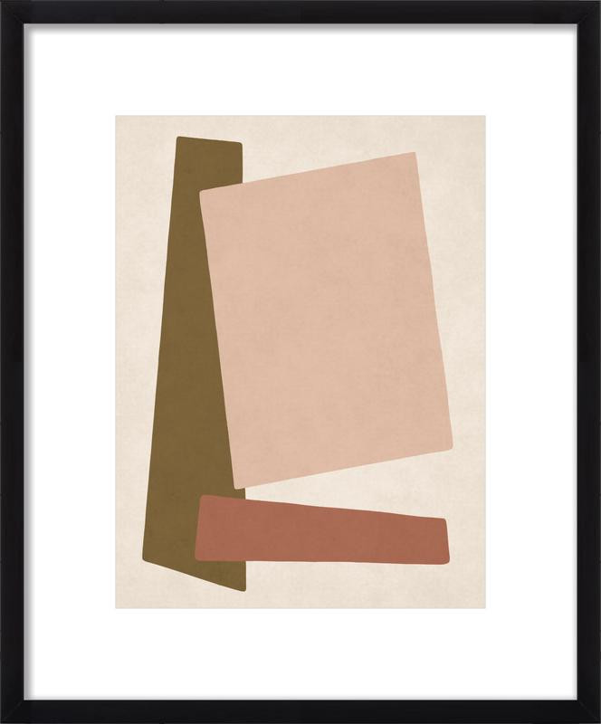 GEOMETRIC ABSTRACT ART - TERRACOTTA 02 | Artfully Walls