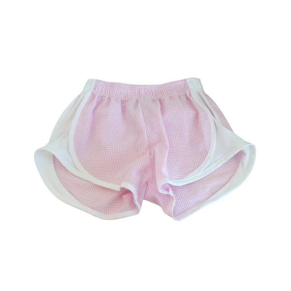 Athletic Shorts - Pink with White Sides | JoJo Mommy