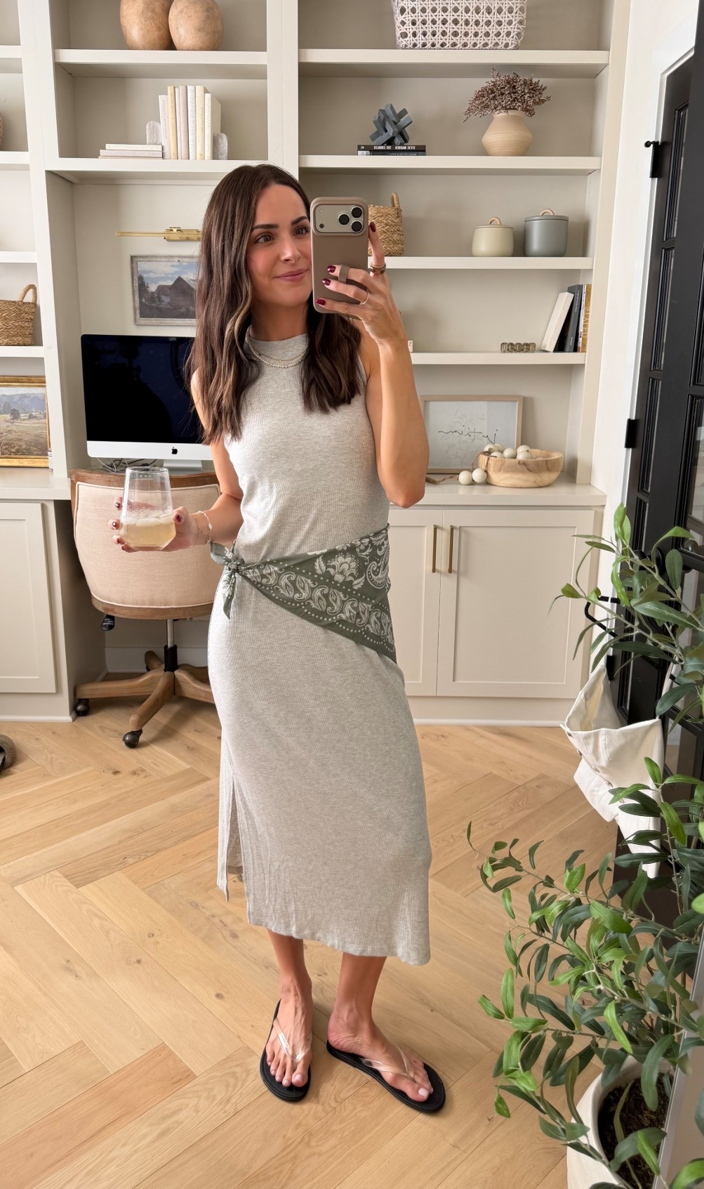 Ribbed tank dress: true to size (S) has a built in bra with removable padding! 🙌🏼🙌🏼
Flip flops: true to size 

Spring outfits / affordable spring outfit / warm weather dress / casual spring outfits / Scarf belt / clear strap flip flops / 

#LTKTall #LTKSeasonal #LTKootd