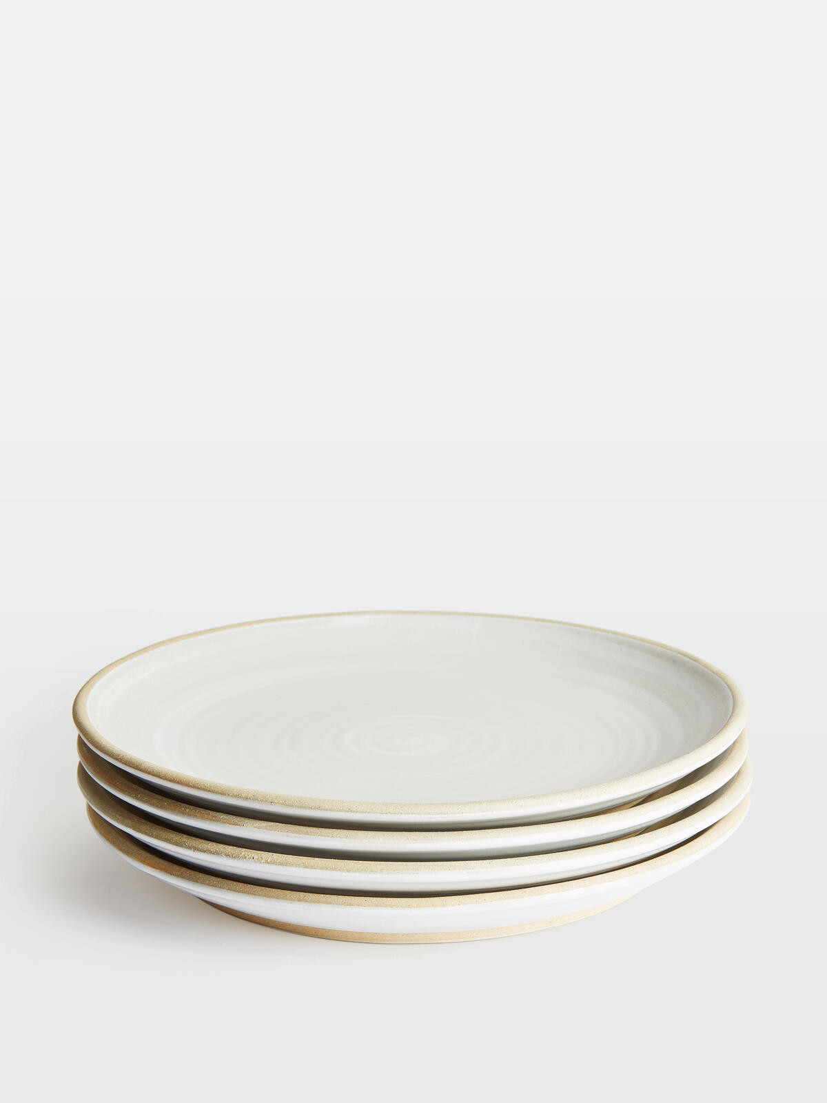 Morley Dinner Plate, White, Set of Four | Soho Home Ltd