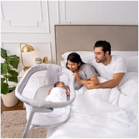 HALO BassiNest Swivel Baby Bassinet, Soothing Center, Vibration and Sound, Luxe Series, Dove Grey... | Amazon (US)