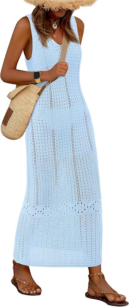 BTFBM Crochet Swimsuit Coverup for Women Summer Spring 2025 Swimwear Bathing Suit Cover Up Beach ... | Amazon (US)