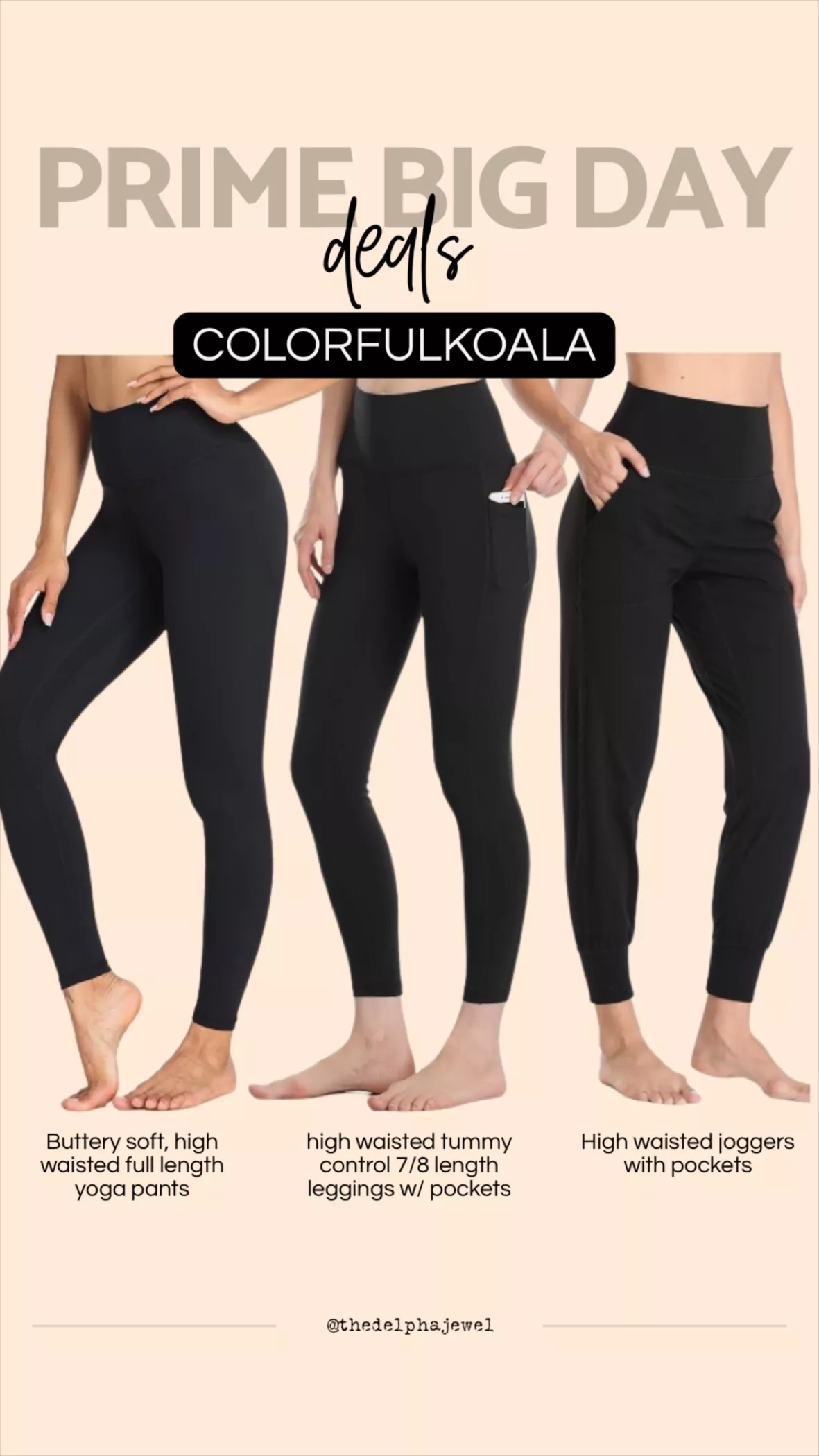 Colorfulkoala Womens High Waisted Tummy Control Workout Leggings 7/8 Length  Ultra Soft Yoga Pants 25