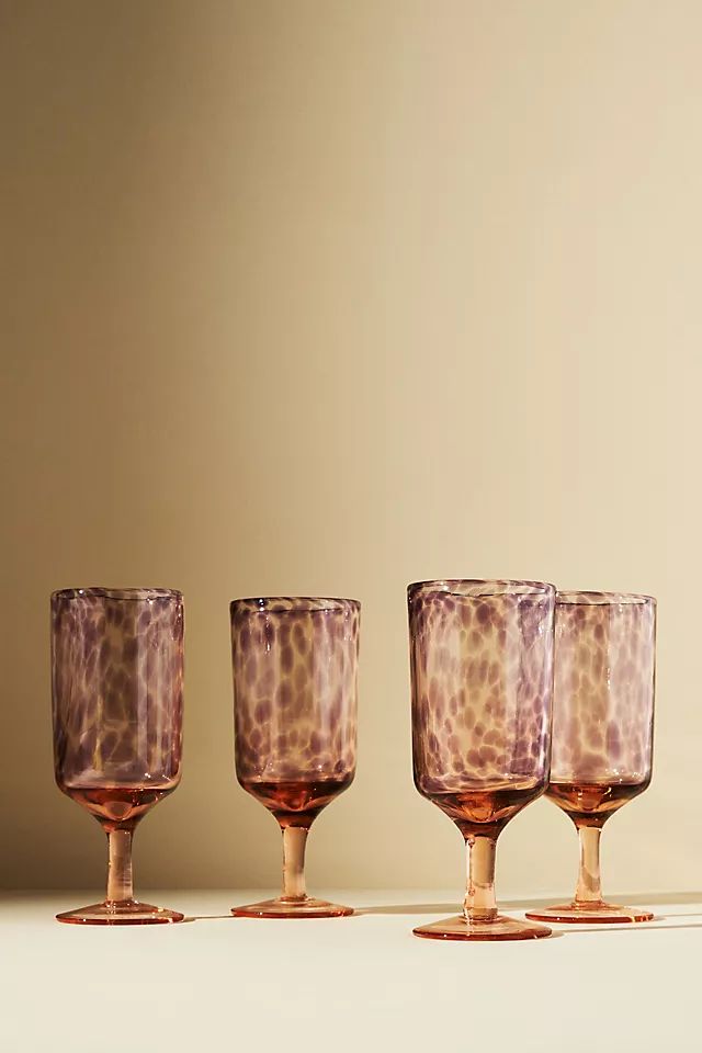 Jasper Goblet Wine Glasses, Set of 4 | Anthropologie (US)