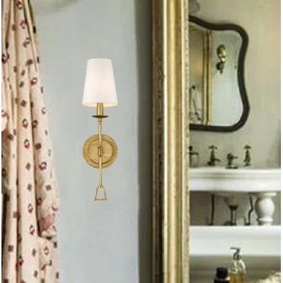 Bevier 1 - Light Dimmable Gold Wallchiere Three Posts | Wayfair North America