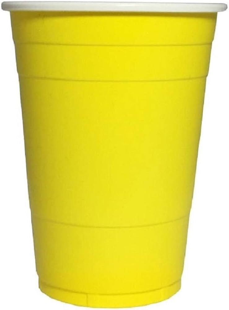Goodtimes Big Party Pack 50 Count Plastic Cups, 16-Ounce (Yellow) | Amazon (US)