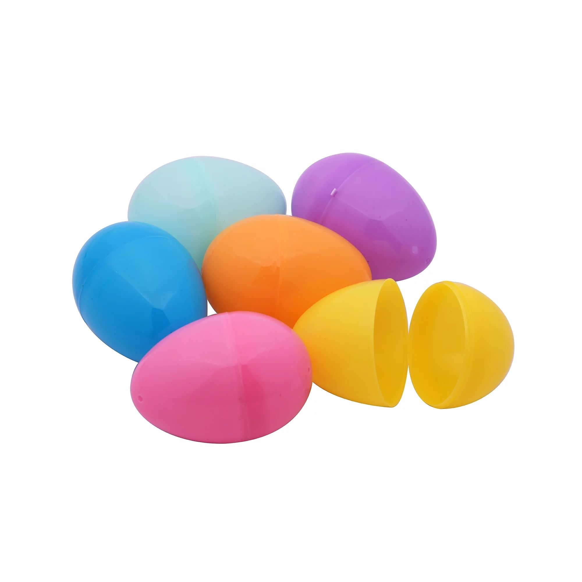 Way To Celebrate Easter Bright & Pastel Plastic Easter Eggs, 48 Count - Walmart.com | Walmart (US)