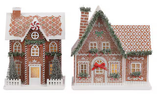 CANVAS Santa's Workshop Collection Paper Gingerbread House Set, 2-pk | Canadian Tire