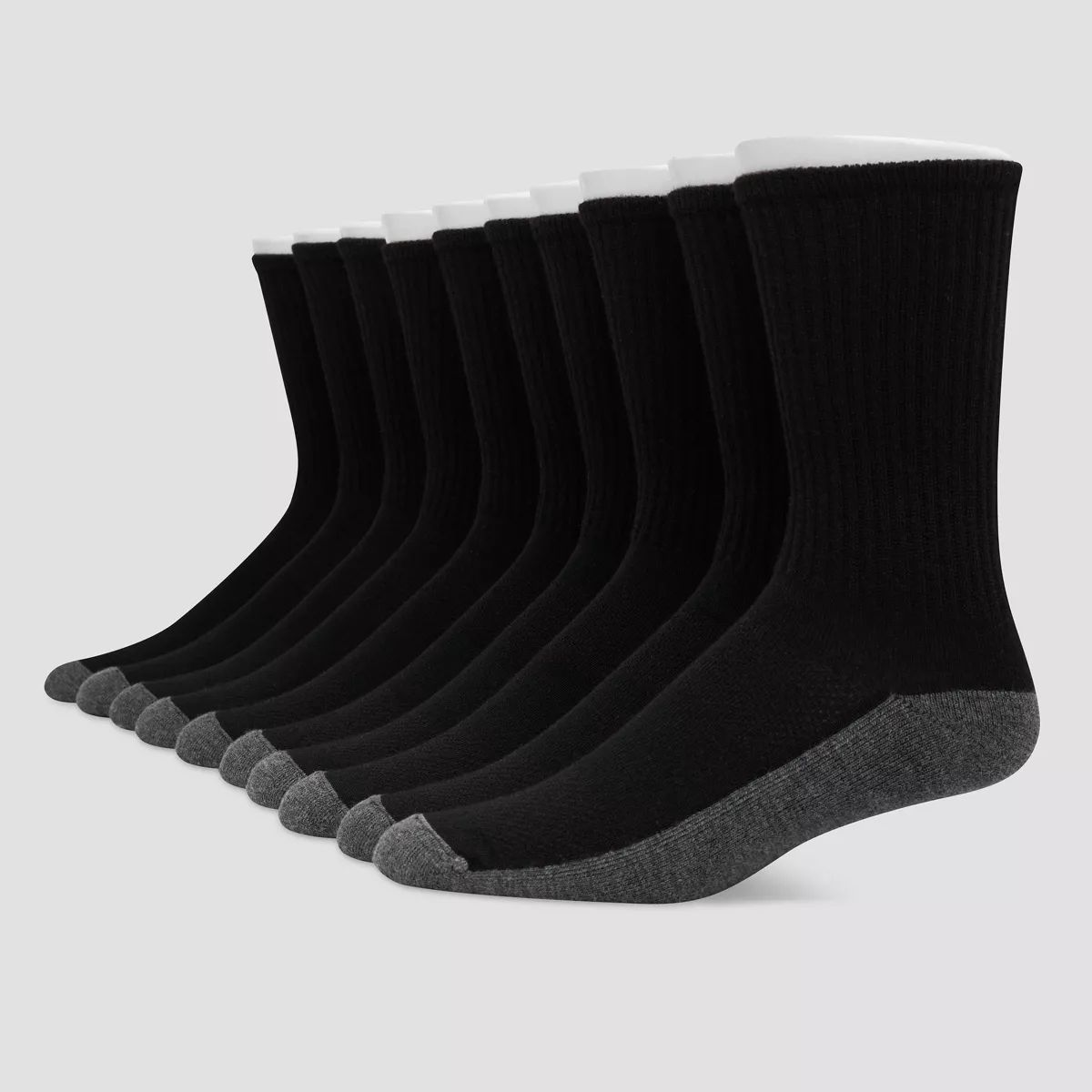 Hanes Premium Men's 10pk Cool Comfort Crew Socks | Target