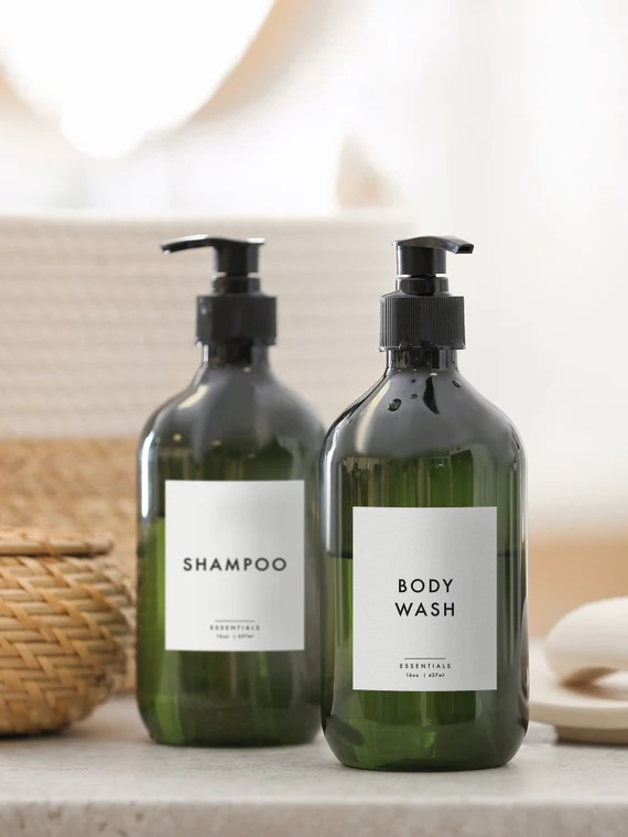 Clean-Modern Soap and Personal Care Labels | Personalization Available | Water & Soap Resistant |... | Etsy (CAD)