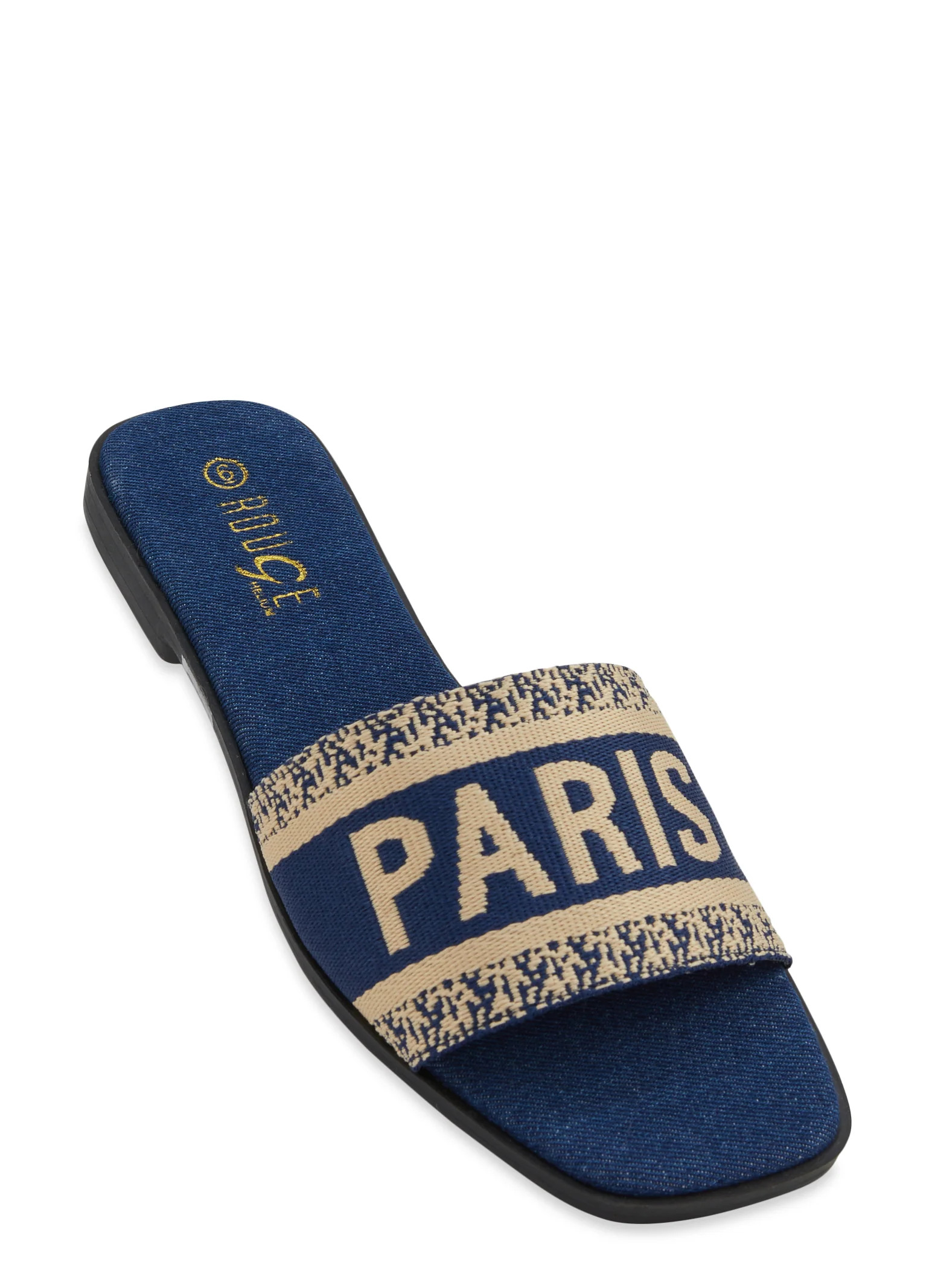 Paris Band Slide Sandals | Rainbow Shops