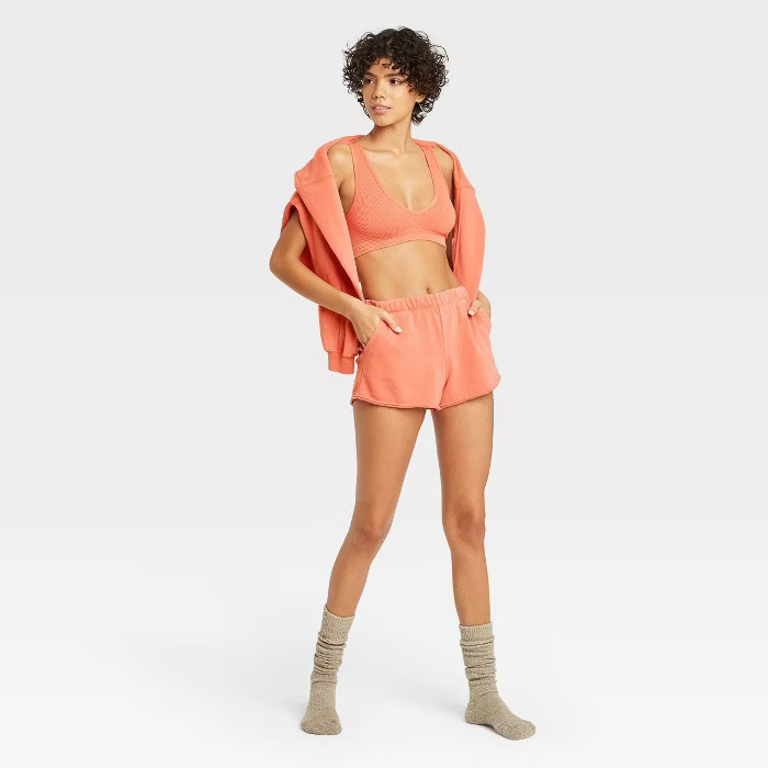 Women's French Terry Lounge Shorts - Colsie™ | Target
