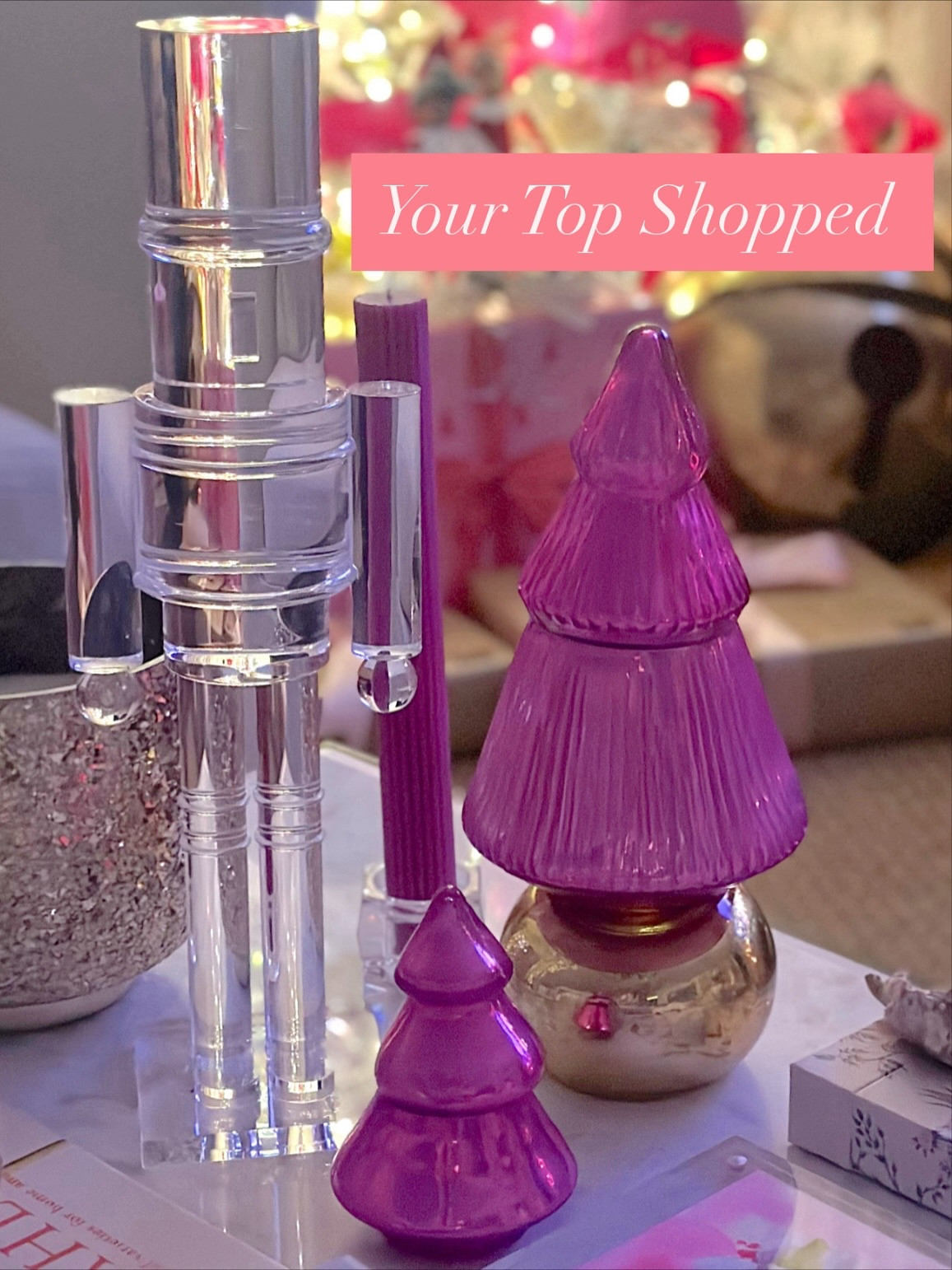 You clicked, carted, and checked out 🛒✨♥️

I rounded up your most-loved items from this last week, 12 things you tapped, carted, and ordered again and again! From holiday sparkle to year round faves, these were your favorites: 

$40 Acrylic Nutcracker vs. the $179 original.
Gold puff stickers to elevate your gift wrap.
4 inch wide luxe velvet ribbon at a fraction of the price.
Barbour inspired barn jacket. SO good!
Luxe slippers without the luxe price tag.
This year’s fave custom alpha tote. (20% off)
Our fave mod Christmas print Christmas pjs. (30% off)
Our new hand knotted heirloom Oushak Rug (75% off)
Expensive looking reindeer wine stopper. 
Fave cleaning, toning, moisturizing trio.
Viral Christmas Tree Train we enhanced with gold spray paint.
The only twinkle trees you’ll want. At an amazing price!

✨Comment ‘SHOP’ and I’ll drop the links into your DMs.
📦 Everything is linked on my @shopmy & @shop.ltk always. See links in Bio!
💬 Tell me you what you bought & love! I love to hear it!

#holidaydecor #pinkchristmas #shopmyhome #theglovergirls #topshopped #ltkhome #holidaystyle #ltkholiday #giftingseason #momanddaughterduo #cozyseason #giftguide