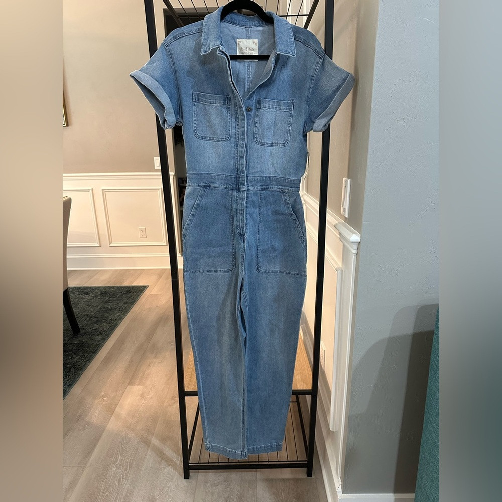 Altar\u2019d State size Small denim jean jumpsuit NWT | Poshmark