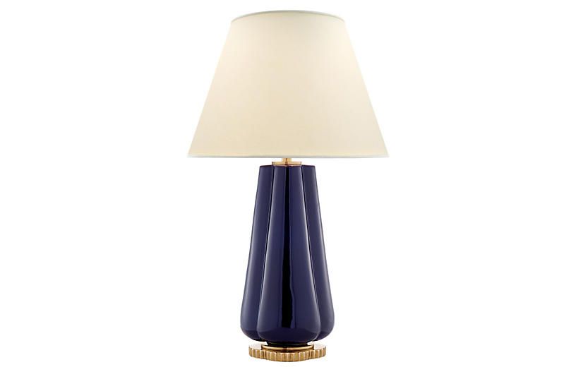 Penelope Table Lamp, Denim | One Kings Lane