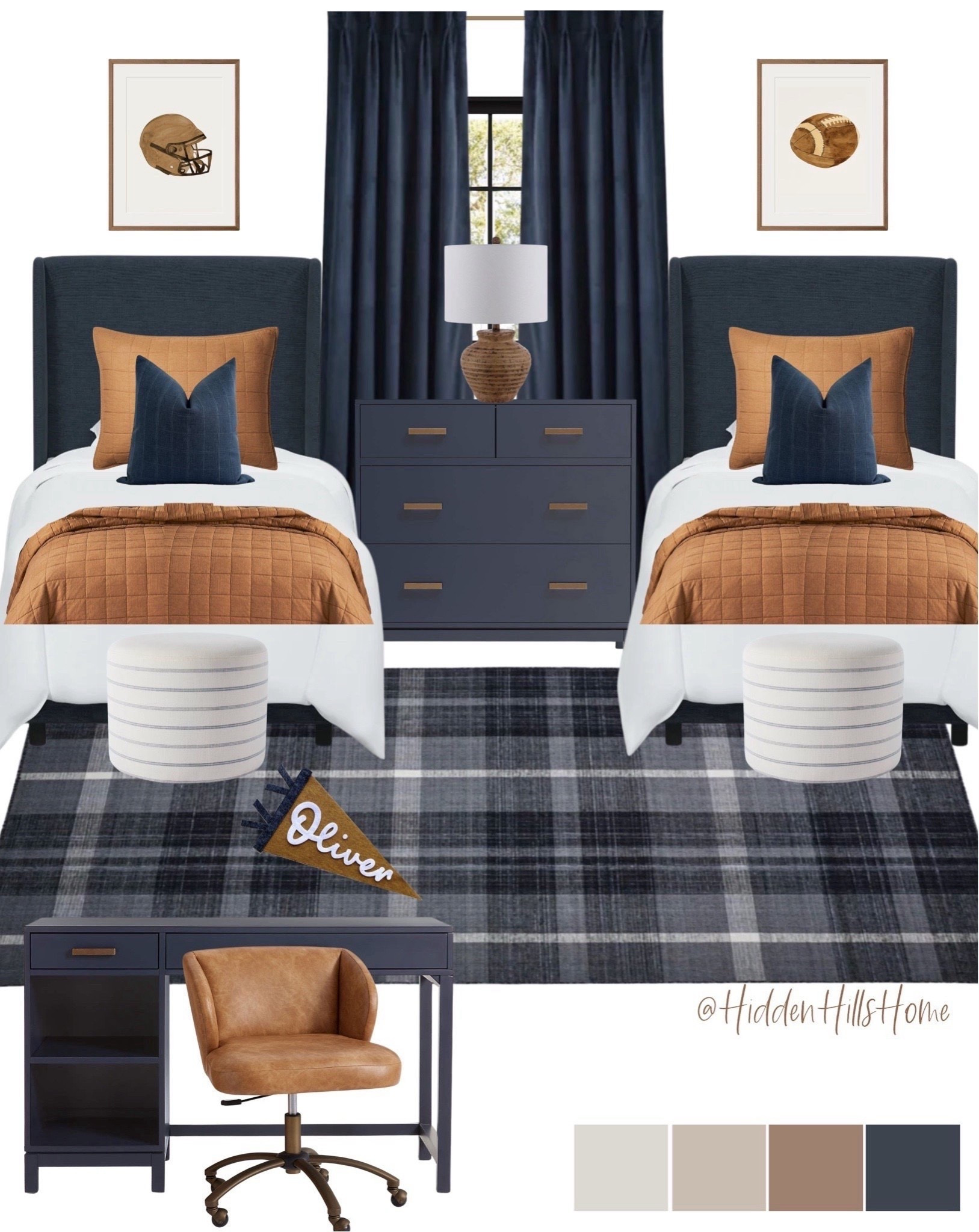 Boys bedroom decor, shared boys room, twin boys bedroom decor ideas, twin bed, sports themed boys bedroom, masculine bedroom decor ideas, bedroom design #boysroom

#LTKSaleAlert #LTKHome #LTKKids
