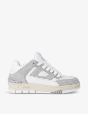 Area Lo leather and recycled polyester-blend low-top trainers | Selfridges