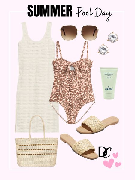 Summer pool day #outfitideq #summeroutfit #summerstyle #poolday #pooloutfit #summertote #oldnavy #oldnavysale #pooldaymusthaves #pooldaystyle 

#LTKstyletip #LTKSeasonal #LTKswim