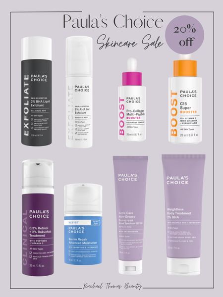 Paula’s Choice Skincare Sale! Take 20% off today through 5/28. Plus $189 worth of gifts! Spend $65, $115, and $150+ to get free gifts!

These are all products I currently use or have heard great things about and are on my wishlist!

#LTKover40 #LTKbeauty #LTKsalealert