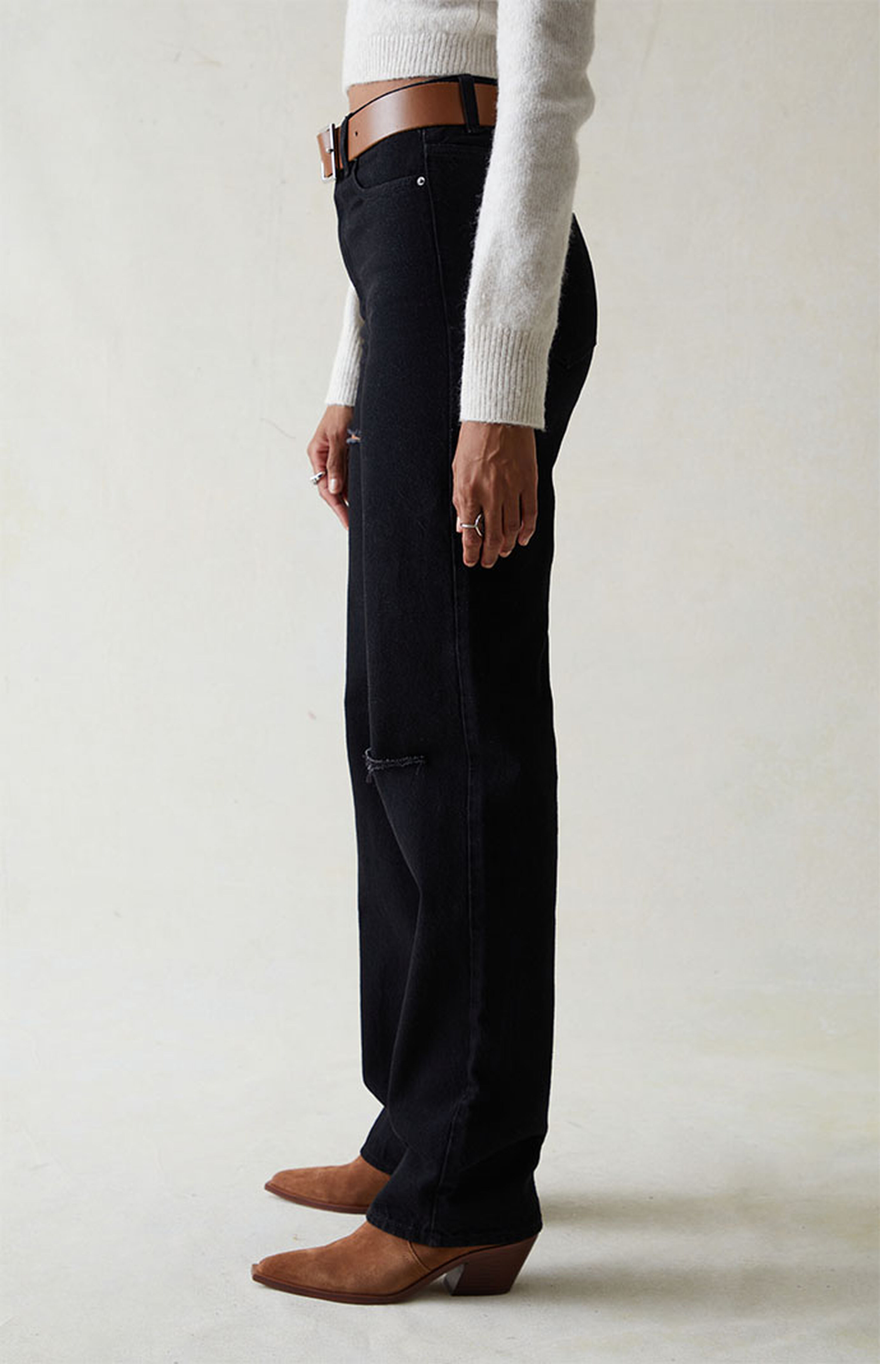 PacSun Eco Black Ripped '90s Boyfriend Jeans | PacSun