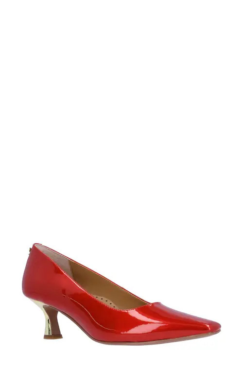 J. Reneé Ellsey Kitten Heel Pump in Red at Nordstrom, Size 7.5 | Nordstrom