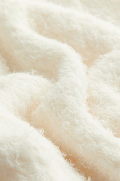 Fluffy-knit Sweater - White - Ladies | H&M US | H&M (US + CA)