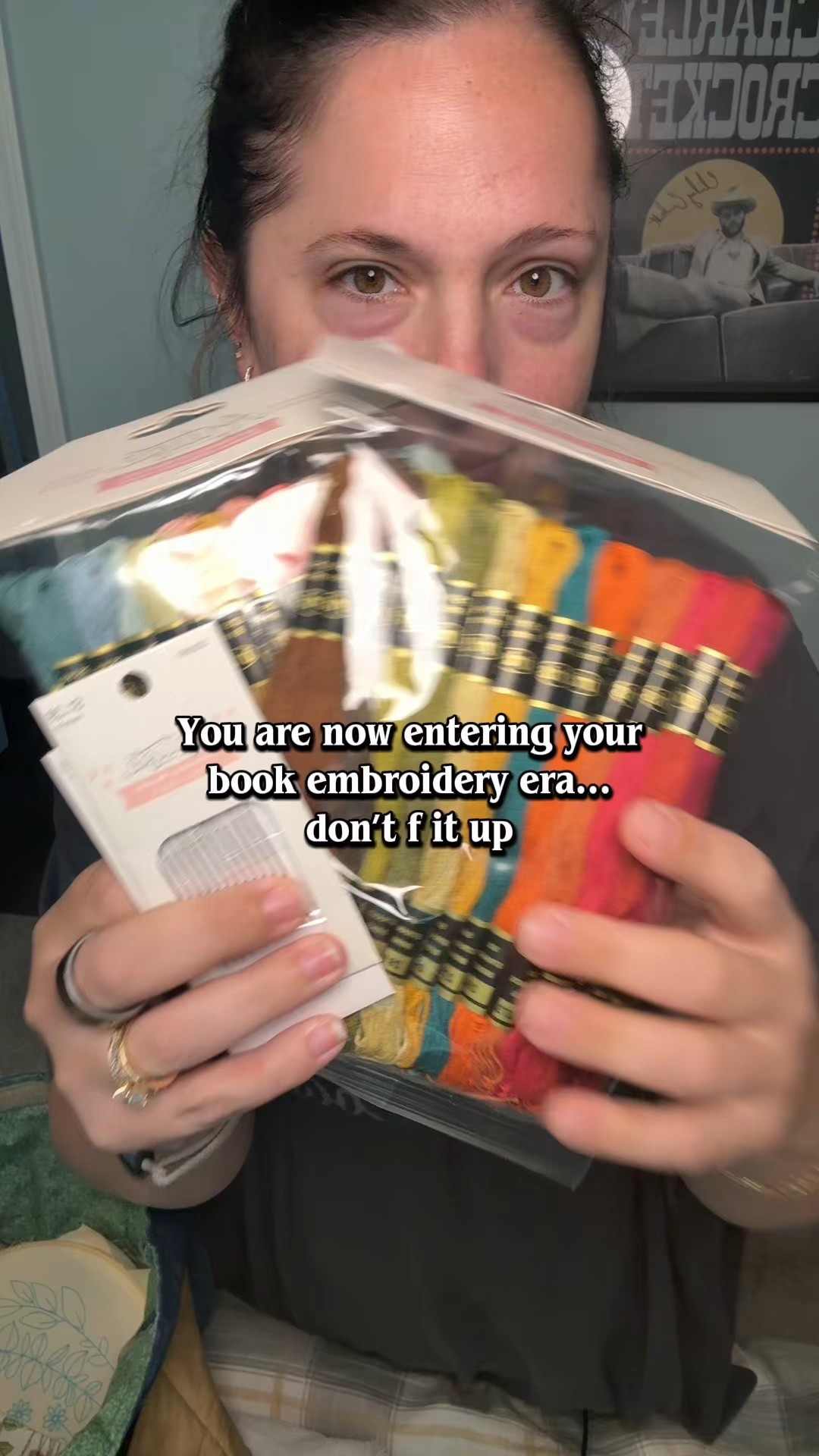 Embroidery supplies for my book embroidery sweatshirt 📚 
Booktok, fourth wing, ACOTAR, grandma hobby, moms who craft

#LTKdayinmylife #LTKmomlife #LTKselfcare