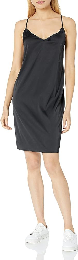 The Drop Women's Darcy Loose Tie-Back Silky Stretch Mini Slip Dress | Amazon (US)
