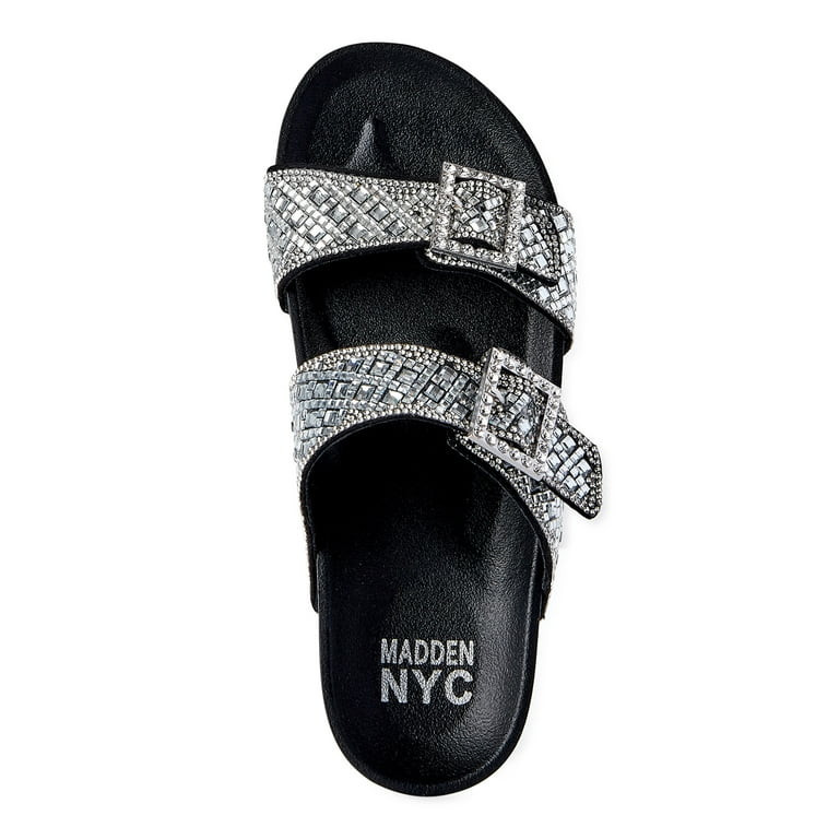 Madden NYC Women's Embellished Footbed Sandals | Walmart (US)