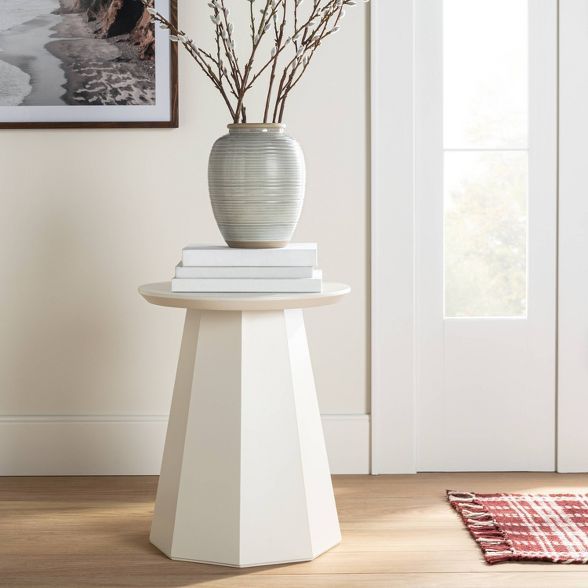 Daffan Faceted Round Accent Table - Threshold™ designed with Studio McGee | Target