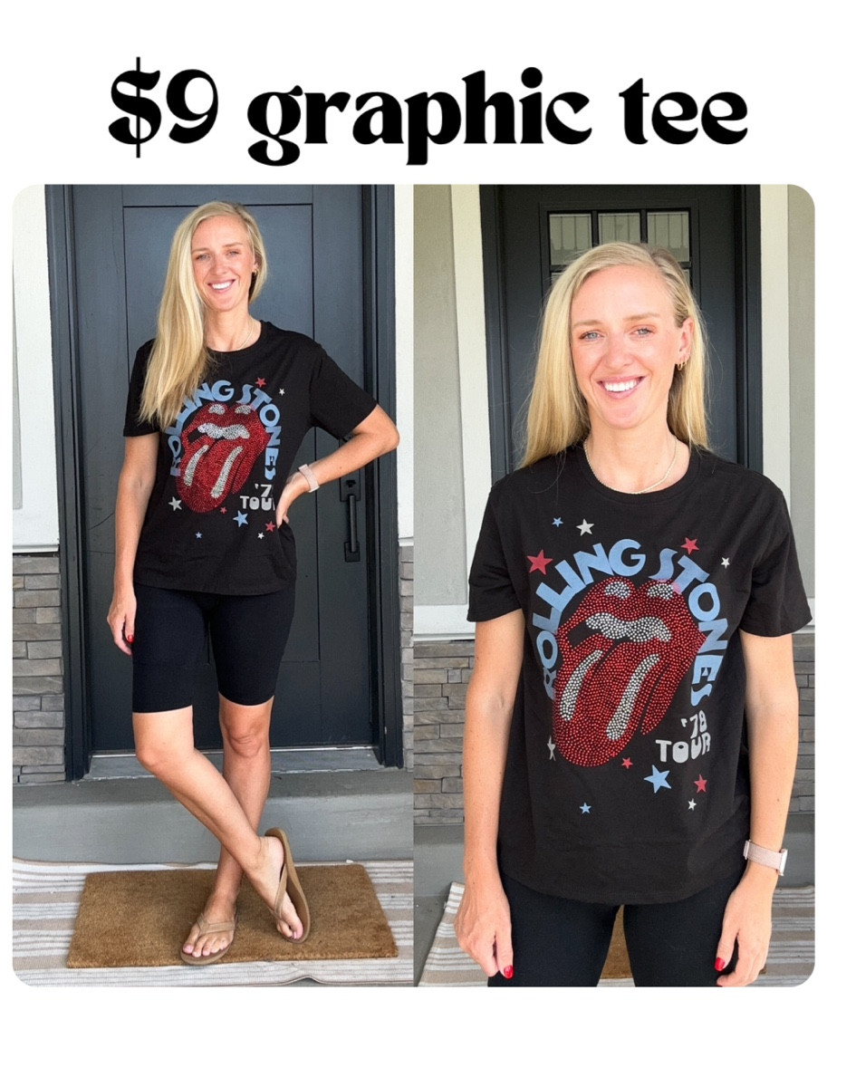 New $9 graphic Rolling Stones tees at Walmart. Size medium. 

#LTKFindsUnder50 #LTKSeasonal #LTKStyleTip