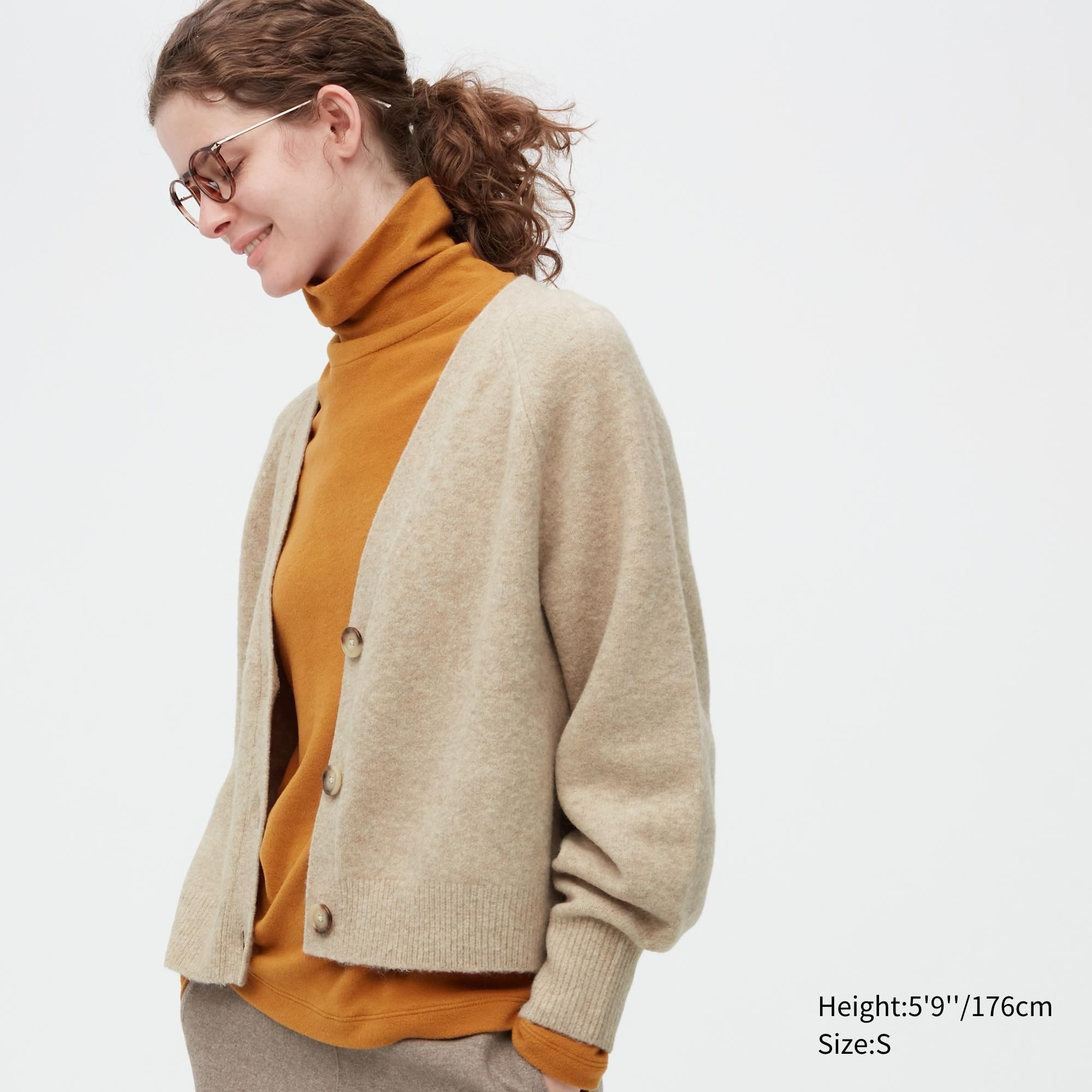 Souffle Yarn Long-Sleeve Short Cardigan (Women) | UNIQLO US | UNIQLO (US)